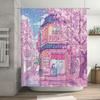 Japanese Anime Shower Curtain Cute Kawaii Otaku Decor Manga Room Divider Backdrop Home Decor Gift Idea