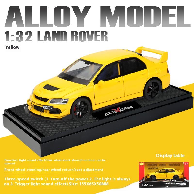 Mitsubishi EVO Model Alloy 1/32 Simulated Jdm Sports Car, Children's Toy Collection Model Ornaments for Boys Gifts