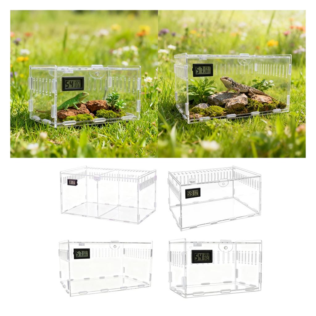 Terrarium dla gadów Klatka dla kraba pustelnika Akrylowa obudowa dla pająka Zbiornik dla pająka Klatka dla tarantuli dla Gekona Gerbila