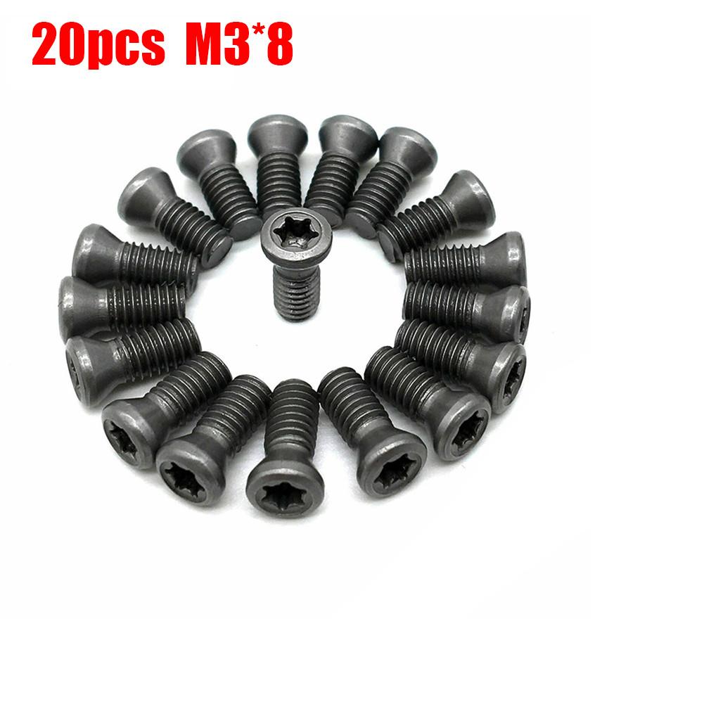 20 Pack Torx Screws M2 M2 5 For M3 For M3 5 M5 for Replacing Carbide Blades in CNC Lathe Tools Suitable for Tool Holders