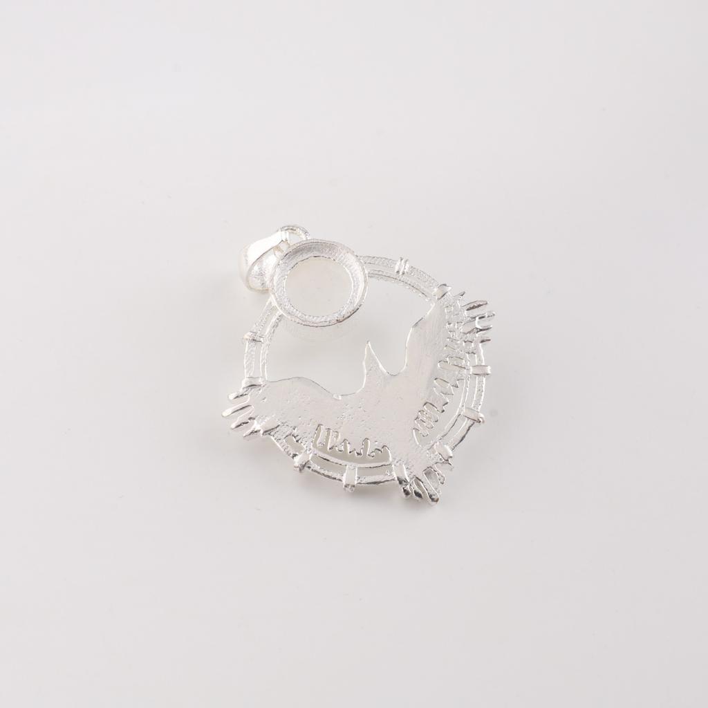 Naturalny Kamień Księżycowy Tęczowy Srebro Próby 925 Biżuteria Wisiorek 1,43" CP-38-24