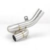 For Kawasaki Ninja ZX6R ZX-6R 636 2009-2024 Escape Motorcycle Exhaust Middie Link Pipe 51MM Slip-On With Carbon Muffler Tips