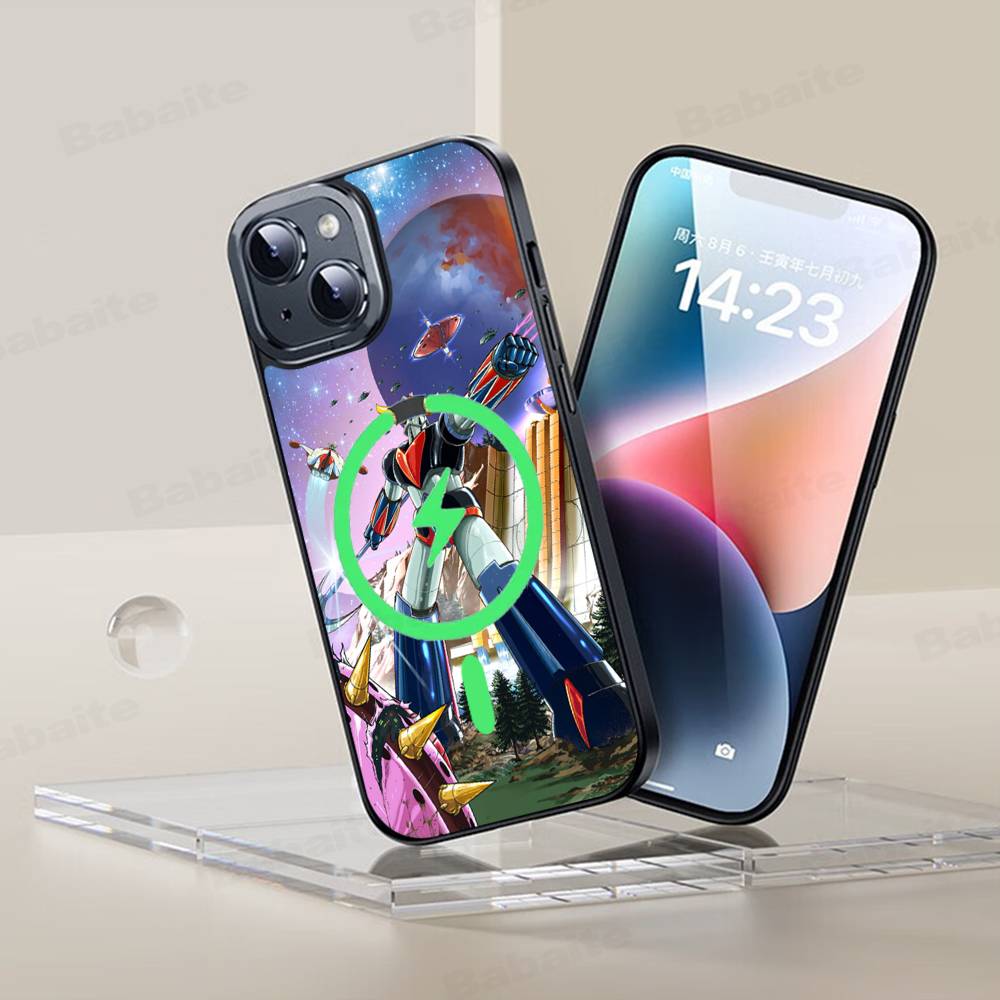 

UFO R-Robot G-Goldorak For Magsafe Magnetic Wireless Phone Case For IPhone 11 12 13 14 15 16 17 Pro Max Plus Cover iPhone 17 Air