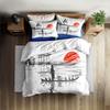 Neon Clouds Duvet Cover Set King Queen Double Full Twin Single Size Bed Linen Set