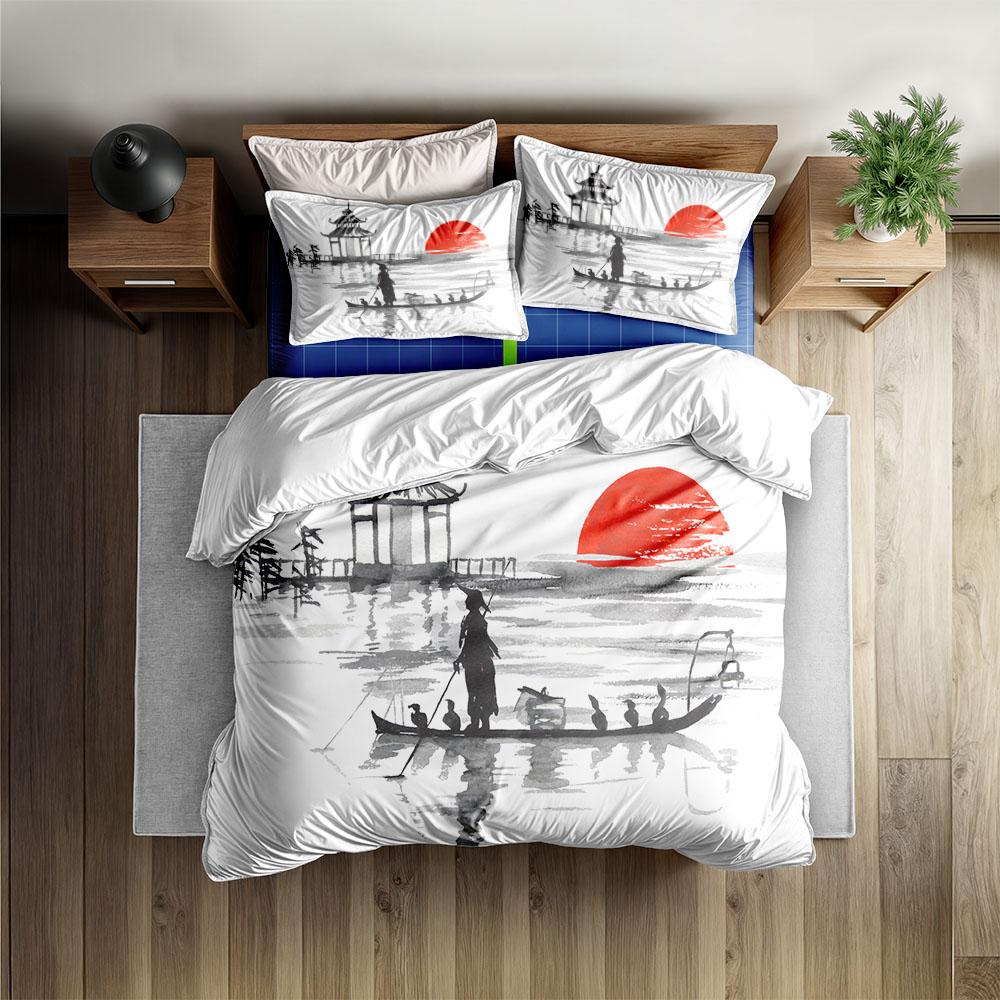 Neon Clouds Duvet Cover Set King Queen Double Full Twin Single Size Bed Linen Set