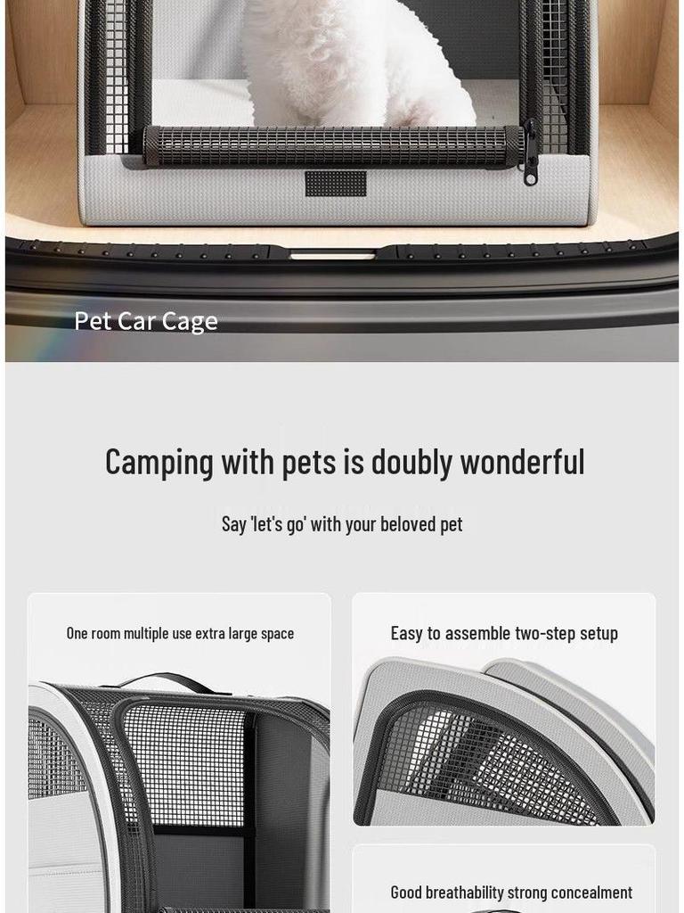 Haustier Reise Autositz & Matte - Hundebett und Handtasche für Autofahrten