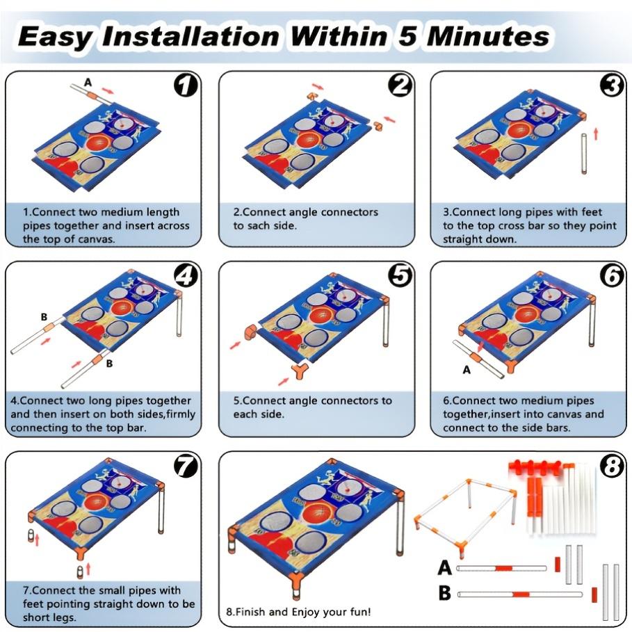 Bag Toss Game Bean Bag Party Supplies Toss Game Fun Interactive Indoor Tossing Play Camping Family Activities for Backyard