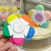 Flower Shape Highlighter Pen, 5 Colors Creative Pastel Marker for Journaling, Doodle, Scrapbooking, Drawing & Note Taking,Pens