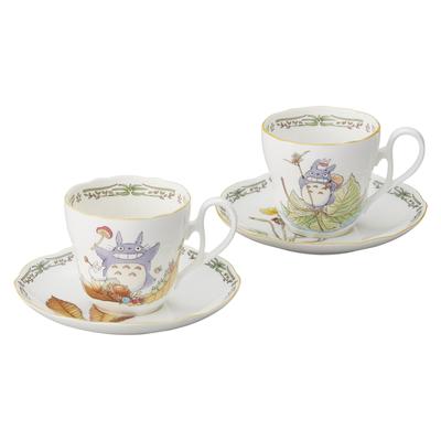 Noritake Tasse Untertasse Kaffee 250cc Mein Nachbar Totoro Mikrowellengeeignet 2 Bone China & (Paar Set) (Zum Tee) TP97889/4924-38