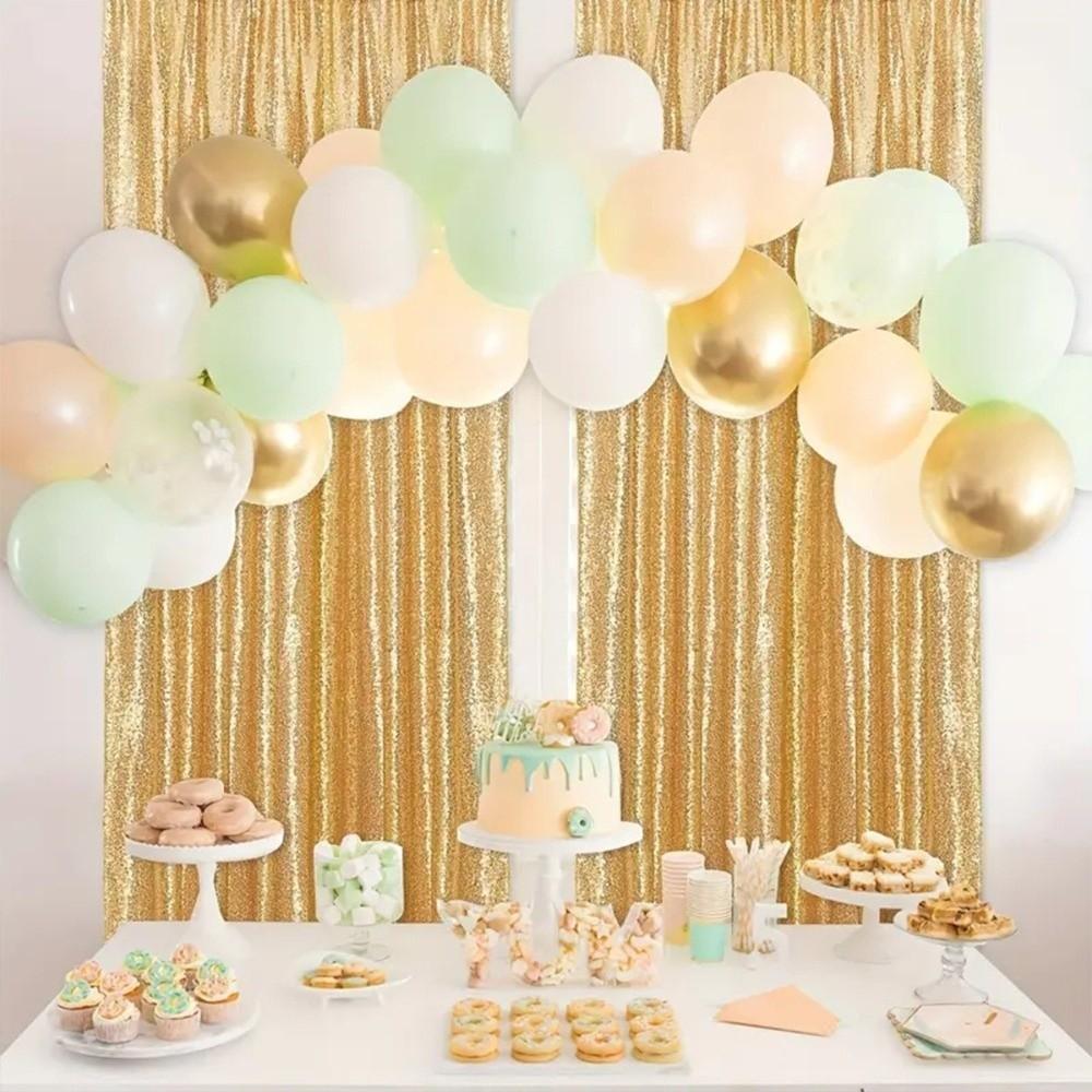 Polyester Funkelnde Pailletten-Hintergrund Dekorative Sequenz-Hintergrund Weihnachtsdekorationen