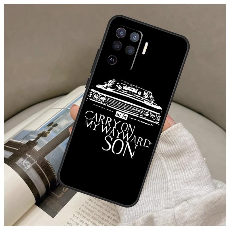 Supernatural CARRY ON MY WAYWARD Hülle Für Oppo A16 A76 A96 A60 A98 A58 A78 A18 A38 A80 A40 A77 A57 A17 A74 A54 A94 A15 A5 Pro