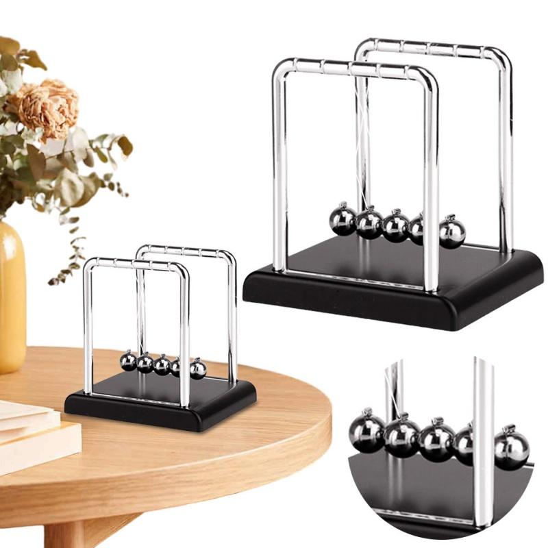 Newton'S Cradle Balance Steel Ball Teaching Supplies Physics Science Pendulum Desktop Toys Stress Relief Gifts Home Decoration