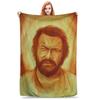 Bud Spencer Carlo Pedersoli Plaid Flanellen Bedspreien Voor Huisdecoratie Nieuwigheid Bank Bed Overtrek