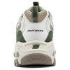 Skechers DLites 1.0 Fashion Comfortable Durable Low-Top Dad Shoes Women Sneaker White Green 150555-LTGR