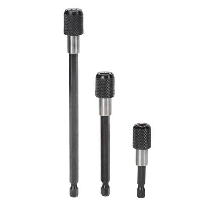 3 Piezas Adaptador de Barra de Extensión 14 Pulgadas Vástago Hexagonal Liberación Rápida Portabrocas Magnético Portabits de Destornillador