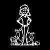 Girl Dog Metal Cutting Dies Stencils DIY Scrapbooking Album Paper Card Template Mold Embossing Craft Decoration