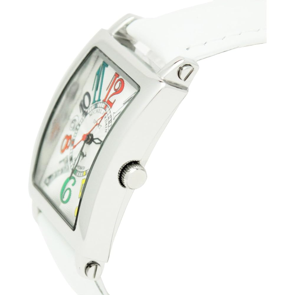 Michel Jurdain Women's Sports Watch Diamond Leather White SL-3000-6