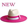 Elastisches Band Buntes Wildlederhut Herbst und Winter Damenfilzhut Breitkrempiger Hut Britischer Stil Retro Herrenhut Gorras Hombre