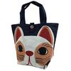 [§y YAGISEI] YAGISEI Tote Bag "White Beckoning Cat Navy" Lucky Beckoning Cat Handbag Lunch Tote Tenu
