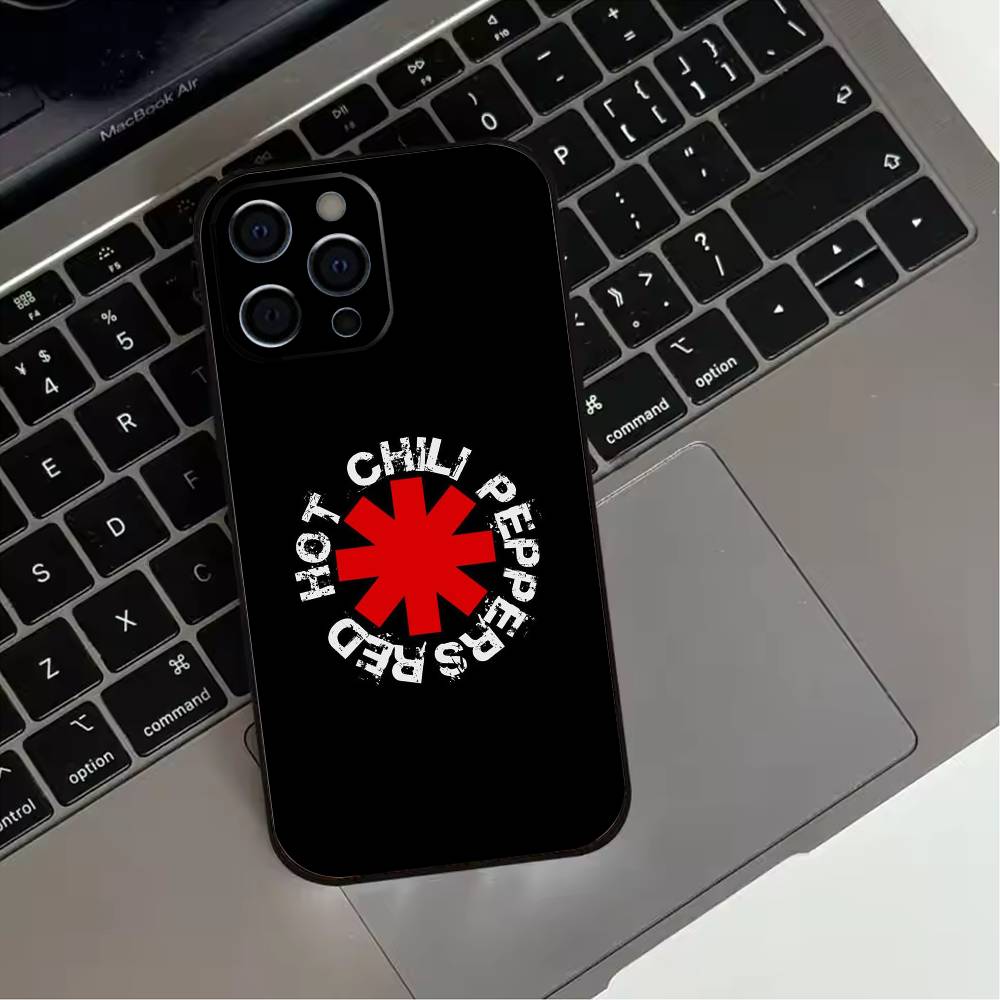 

Red Hot C-Chili Peppers Band Phone Case For iPhone 17,16,15,14,13,12,11 Plus,Pro Max,XS,Soft Silicone Black Cover iPhone15pro
