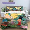 Hey Arnold Pattern Bedding Home Decoration Birthday Gift (1 * duvet cover + 2 * pillowcase, without core)