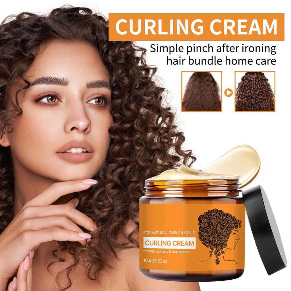 Curl Cream Natural Moisturizing Leave-In Conditioner Wave Elastic Styling Styling Elastin