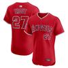 MLB Los Angeles Angels Mike Trout 27 Embroidered Baseball Jersey Unisex Fan Apparel