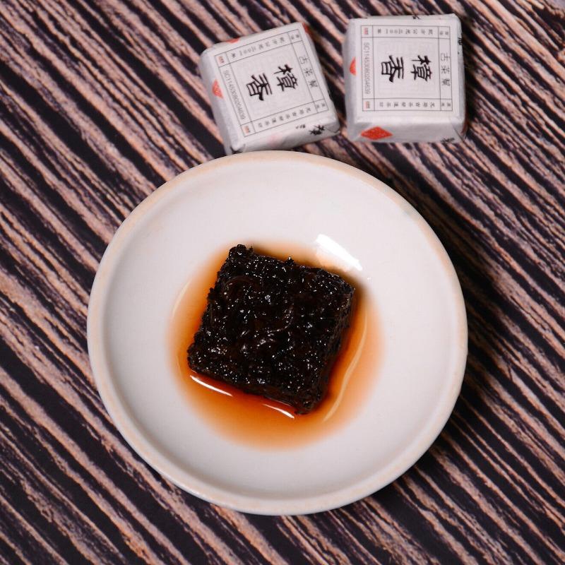 500g Camphor Puerh Ripe Tea Small Square Brick Yunnan Mini Small Tuo Menghai Tea