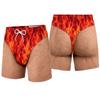 Men's Hawaiian Printed Loose Fit Beach Shorts for Vacation and Summer