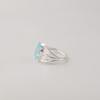 Anello carino in argento con gemma di topazio azzurro cielo, Anello in argento sterling 925 taglio marquise per donna CZR-21-4