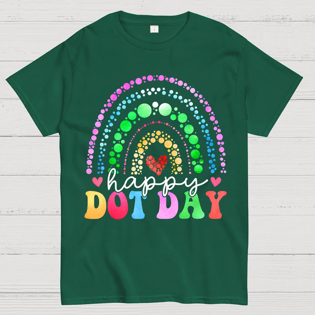 Happy International Dot Day Cotton Summer Casual Cool Loose T-Shirt