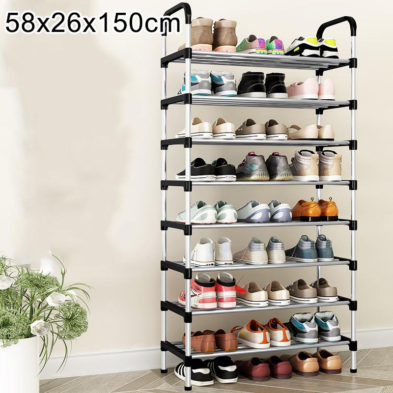3-8Floor Simple Shoe Rack Multi Layer Dustproof Household Doorstep Shoe Cabinet Storage Space Saving Assembly Of Small Shoe Rack