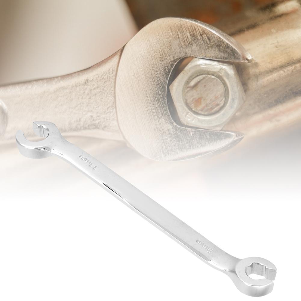 Flare Nut Wrench Carbon Steel 9 11mm Double Headed Open End Oil Tube Pipe Spanner