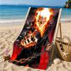 Rider On Fire Strandtuch Mikrofaser Strandtuch, Leicht und Schnelltrocknend, für Sommerreisen, Schwimmbad-Fan Geburtstagsgeschenk