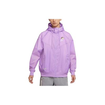 Sportswear Multi-Futura Gesticktes Logo Sport Webjacke mit Kapuze Herren Jacke Lila DM7924-589