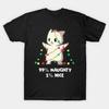 99 pour cent Coquin Seulement 1 pour cent Gentil Noël Fabriqué en Australie T-shirt