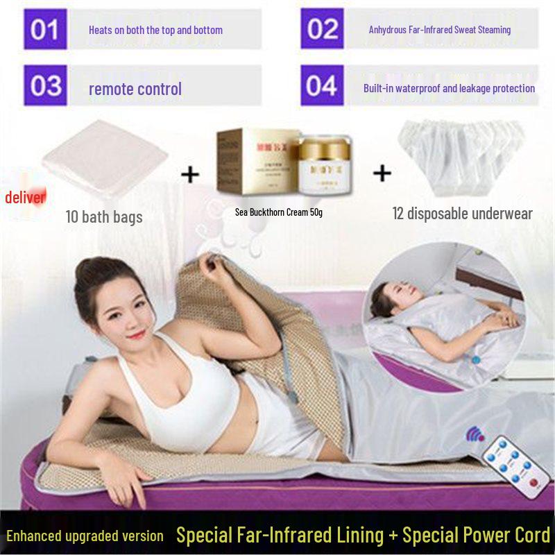 Xu Can Full Moon Home Sauna: Full Body Dehumidifying Sauna Box and Acid Expelling Blanket