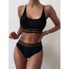 Women's Bikini Set Swimsuit Two Piece Filled Bra Swimwear Beachwear