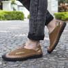 Kožené Muži Vodní Plážové sandály Léto Venkovní Ležérní Sportovní sandály s uzavřenou špičkou Protiskluzové Měkké Turistické Brodící tenisky