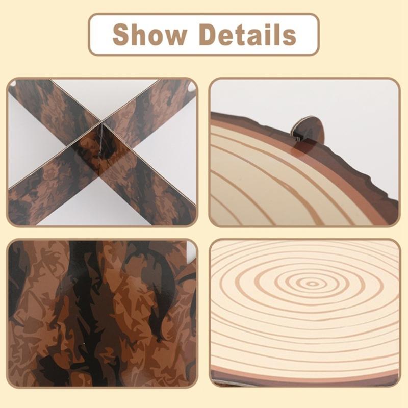 PWood Like Aper Cake Stand For Country Wedding And Birthday Party Decors Forest Style Table Decoration Cupcake Display