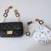 Nuovo Accessorio Moda Borsa a Mano da Donna Ambra Acrilico Catena in Lega Lusso Vintage Cinghia per Borsa Donna Spalla Pochette Manico Catene