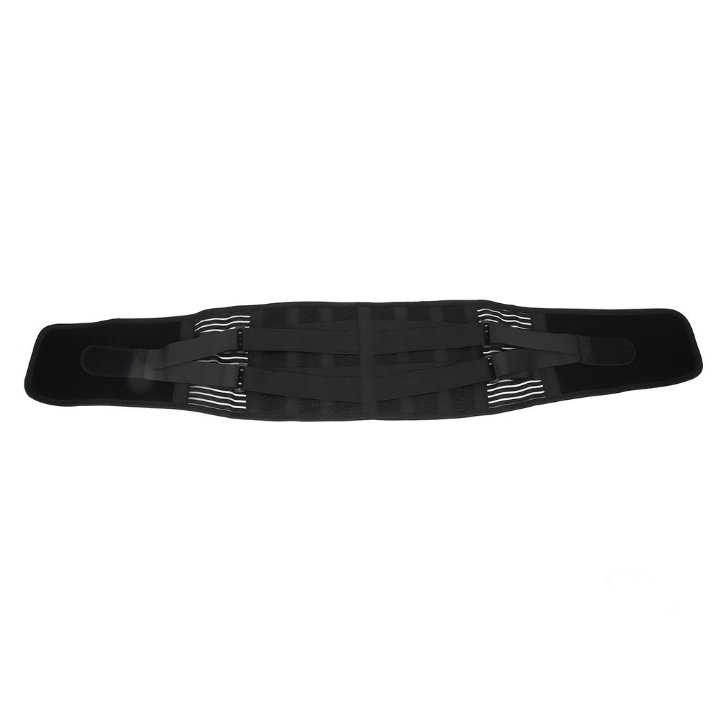 Back Braces for Lower Back Breathable Lumbar Support Belt with 6 Stays and 16 Hole Mesh for Waist Protection Men Women L