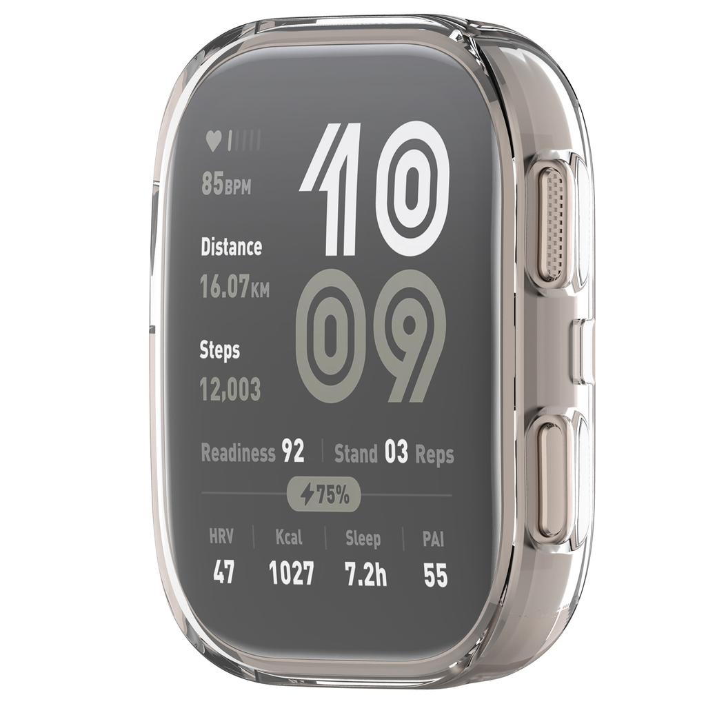 For Huami Amazfit Bip 6 (A2435) TPU Watch Case Full Coverage Transparent Protective Cover