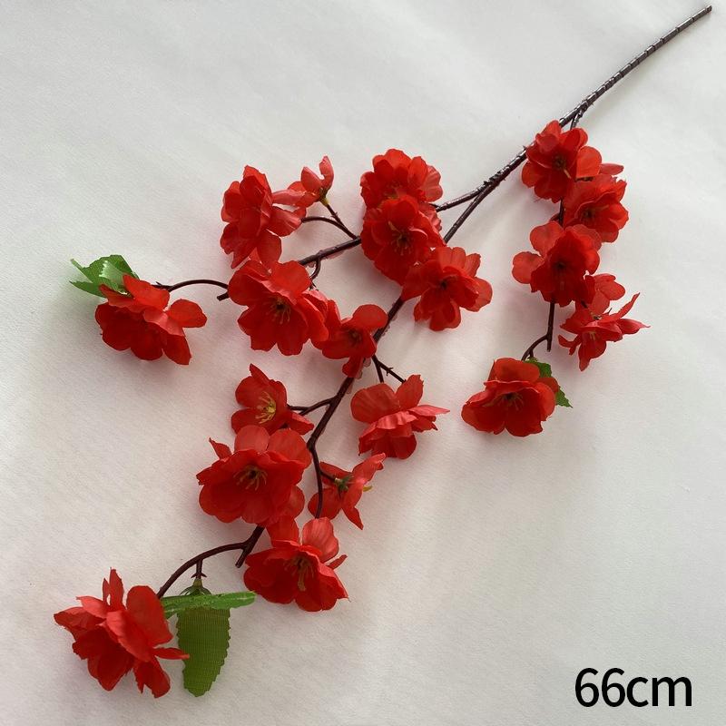 1/5pcs 66cm Sakura Artificial Flowers Bouquet Long Stem Garden Landscape Party Wedding Decor Fake Flowers Table Vase Ornament