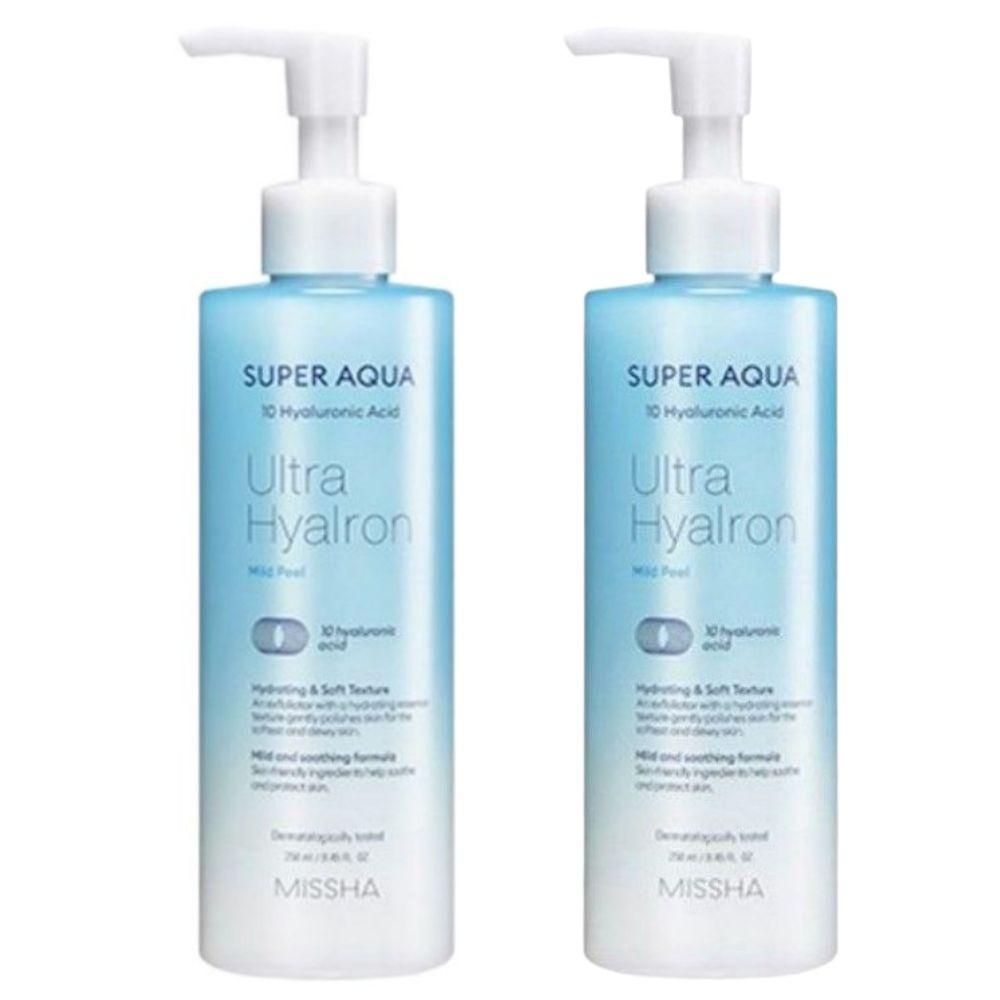MISSHA Super Aqua Ultra Hyalron Mild Peeling Gel Gentle Exfoliating Face Scrub 250ml