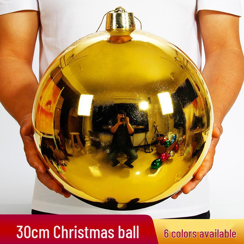 Large and Small Shiny Christmas Ball Tree Decorations