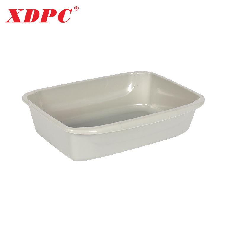 Large Semi-Enclosed Anti-Splash Cat Litter Box Small Rectangular Litter Box