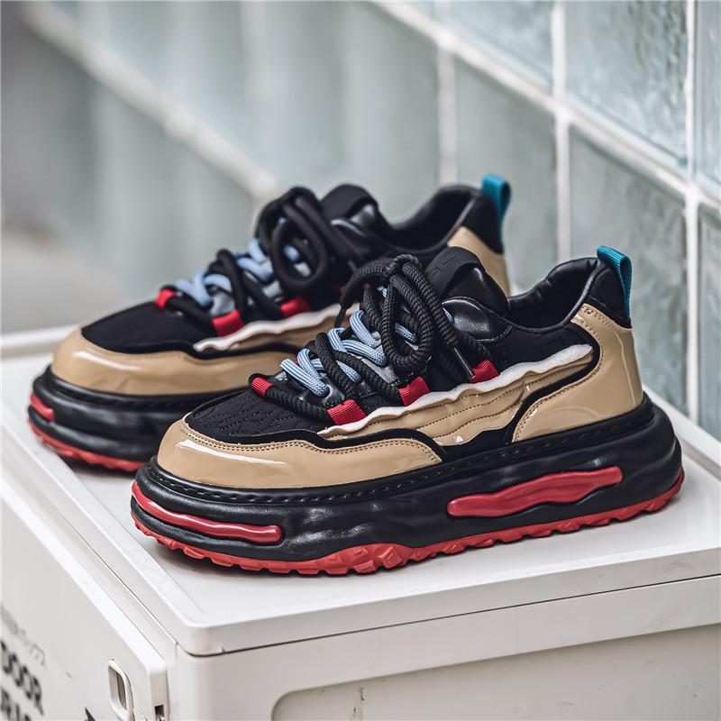 

2024 autumn and winter new popular fashion men s shoes dad shoes comfortable bread shoes casual board shoes men s sports platform shoes 44