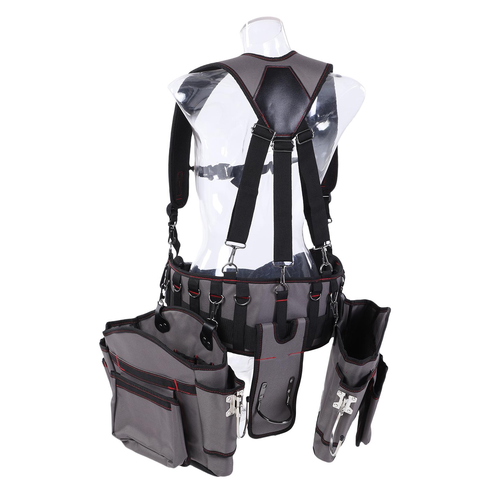 Koogeelife Heavy Duty Tool Waist Bag Electrician Multi Belt Oxford Fabric Multi Functional For Construction