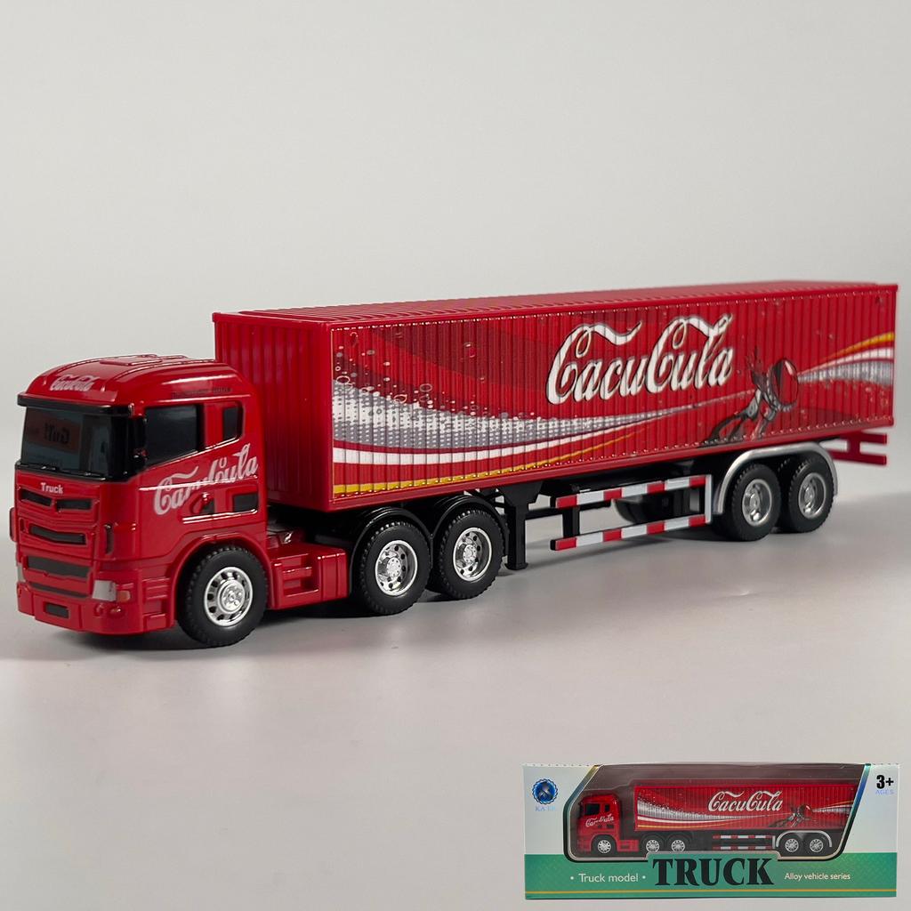 1:64 Scania Container Truck American Container Truck Alloy Diecast Model Car Mini GT Vehicle Toy Models Miniature Cars Birthday